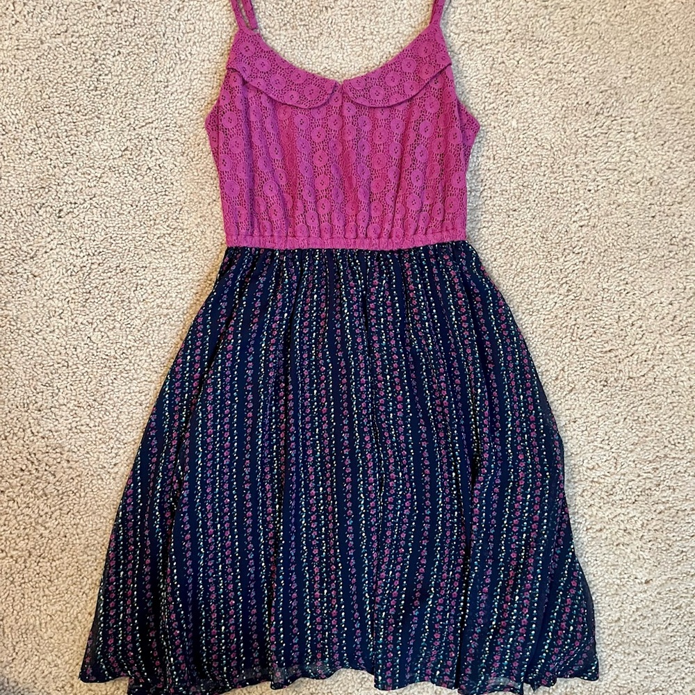Sundress XS purple and navy